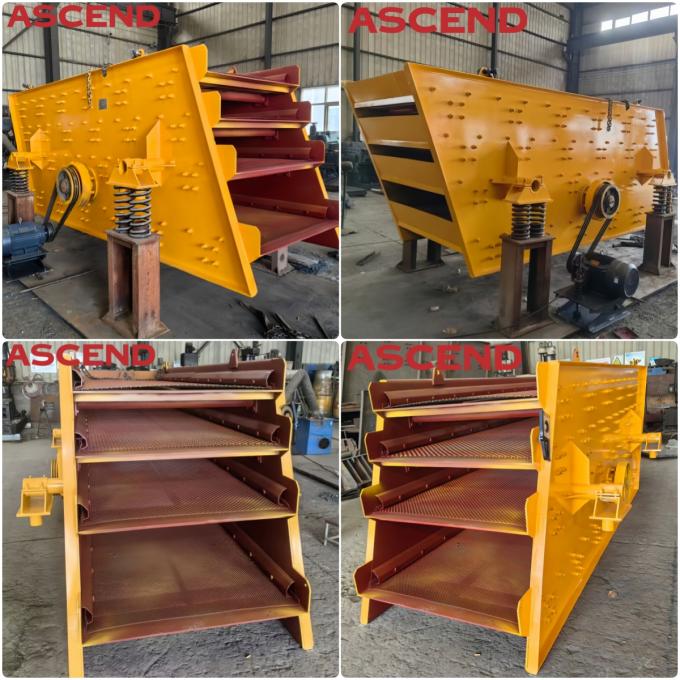 Taş Ocağı Titreşimli Elek Makinesi Motorlu Kum Eleme Çalkalayıcı ISSO9001 0