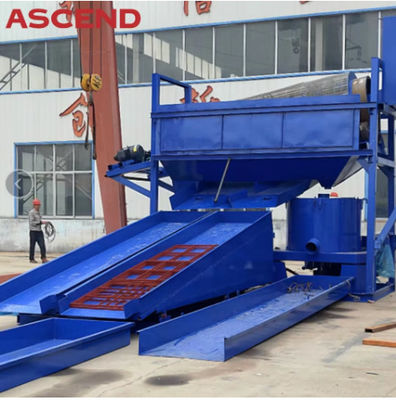 80TPH mobile gold washing plant with trommel screen Knelson gold centrifugal concentrator and sluice chute
