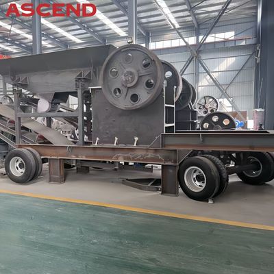 Electric Motor Mobile Dolomite Hard Rock Hammer Crusher Crushing Plant